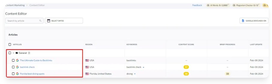 SE Ranking SEO Content Editor Tool