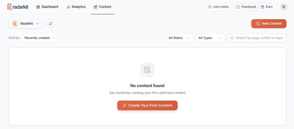 create content