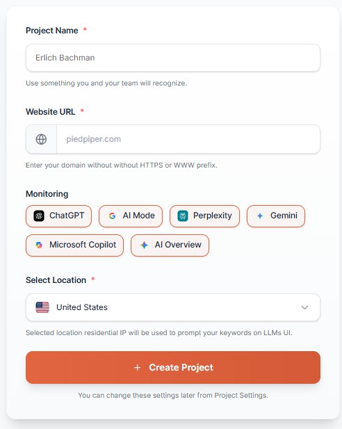 create project Radarkit