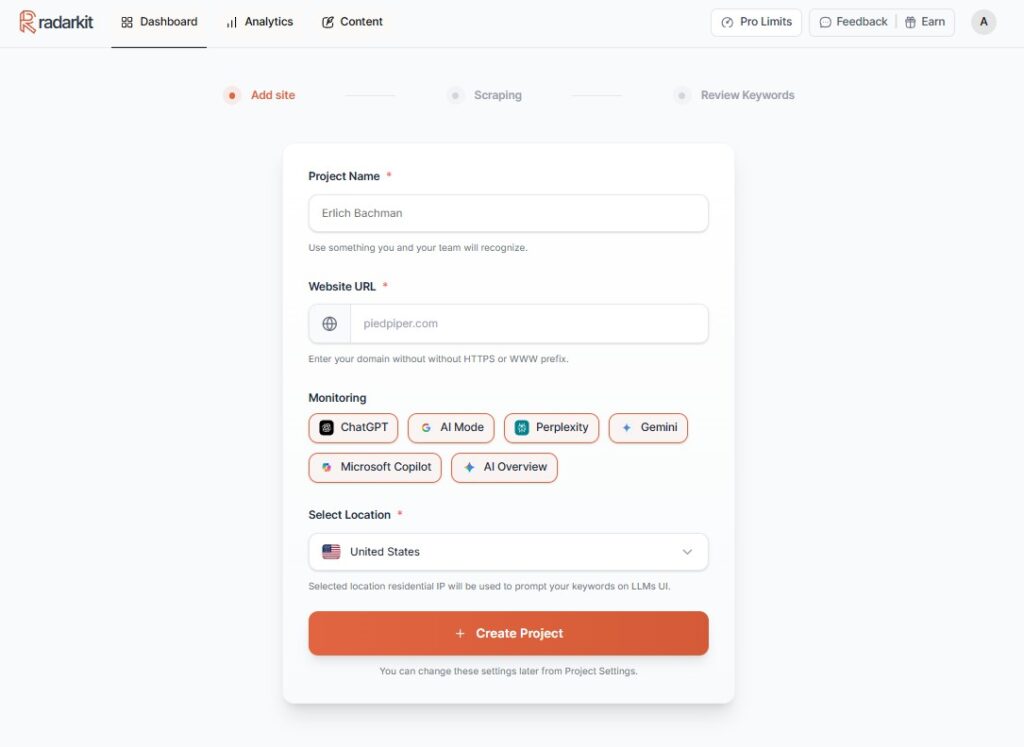 Add your project