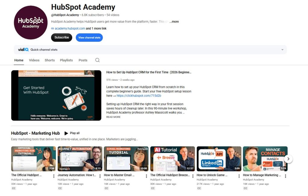 hubspot academy