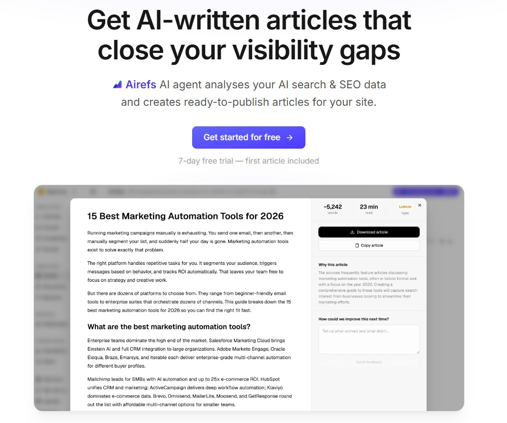 getAirefs review articles