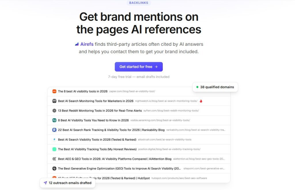 getairefs review backlinks