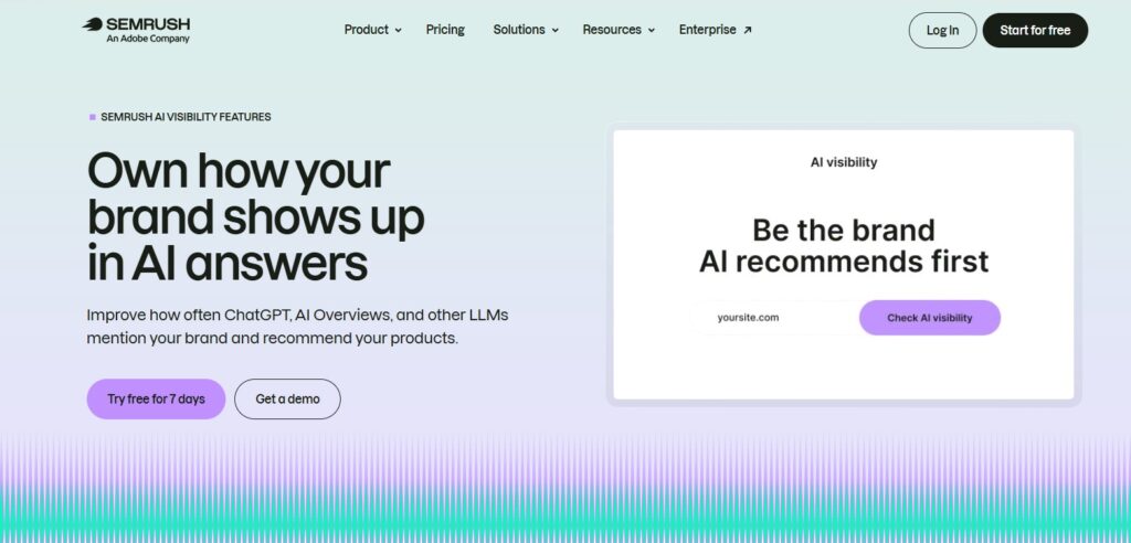 Semrush ai visibility toolkit Beket AI Alternatives