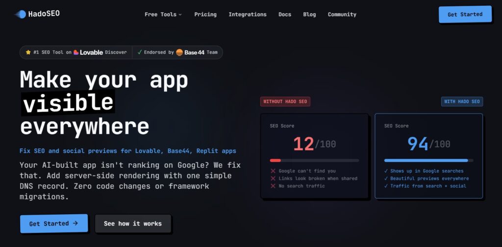 hado seo Prerender Alternatives